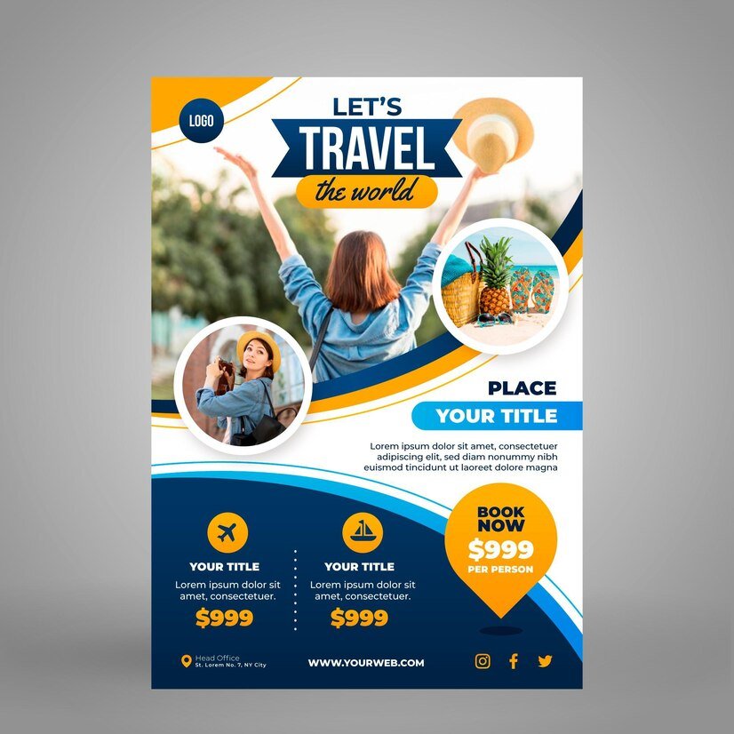 High-gloss flyer print sample